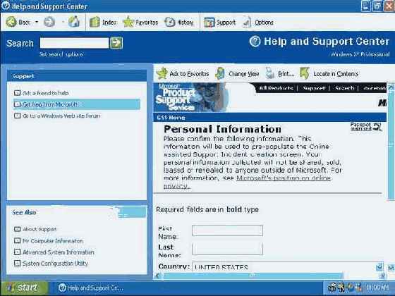   Microsoft Windows XP
