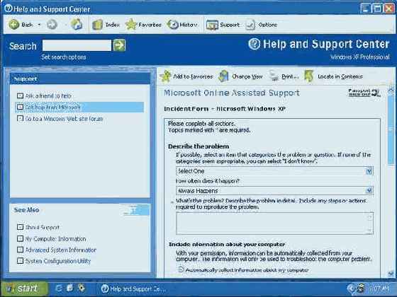   Microsoft Windows XP
