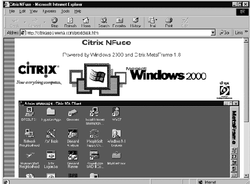 Настройка Citrix Metaframe под Windows 2000 Termanal Services