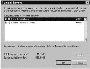 Настройка Citrix Metaframe под Windows 2000 Termanal Services