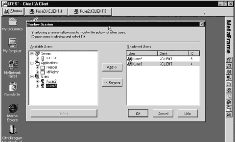 Настройка Citrix Metaframe под Windows 2000 Termanal Services